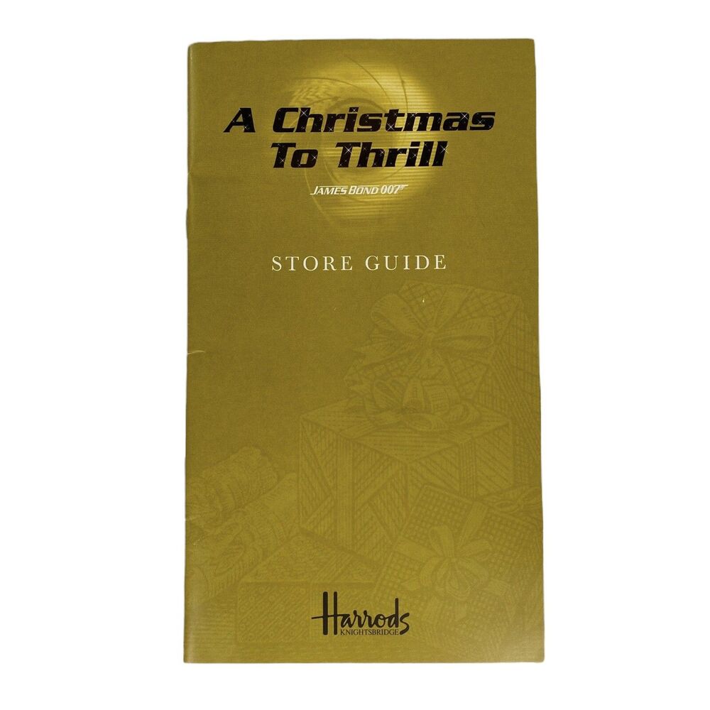 2002 Harrods Knightsbridge Store‎ Guide Christmas Thrill James Bond 007 London